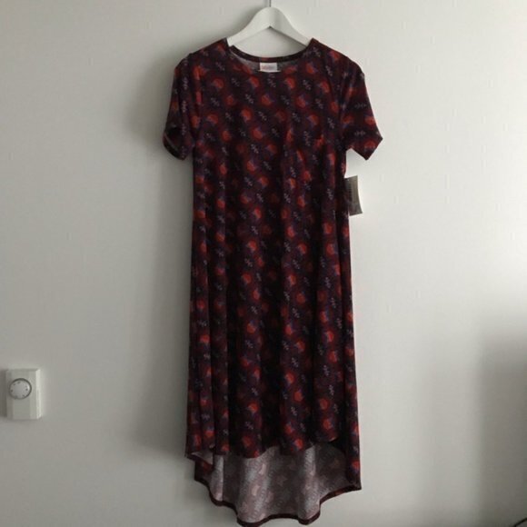 New Lularoe Carly Dress rocket print‎ high dress - Picture 1 of 6